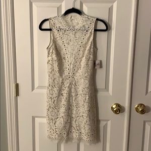 Off white dress with open back